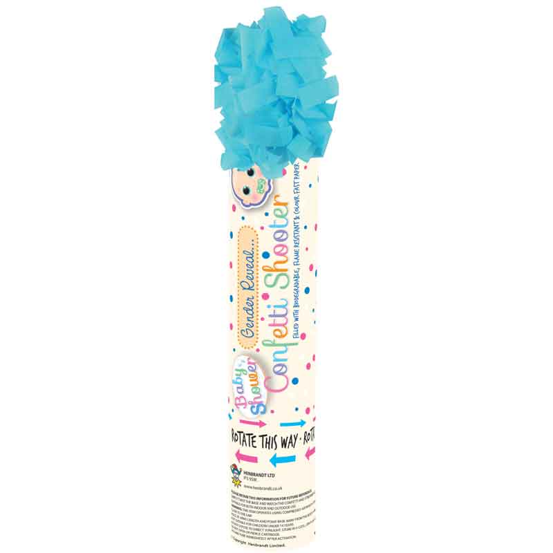 20CM ITS A BOY CONFETTI SHOOTER  24S