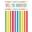 (8) RAINBOW INVITATIONS