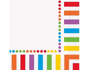 (16) RAINBOW L/NAPKINS