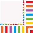 (16) RAINBOW L/NAPKINS
