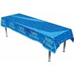 HAPPY BIRTHDAY BLUE PLASTIC TABLE COVER