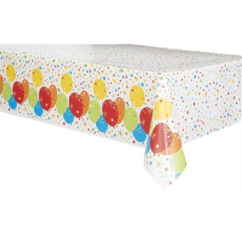 54X84IN GLITZY GOLD B/DAY TABLE COVER