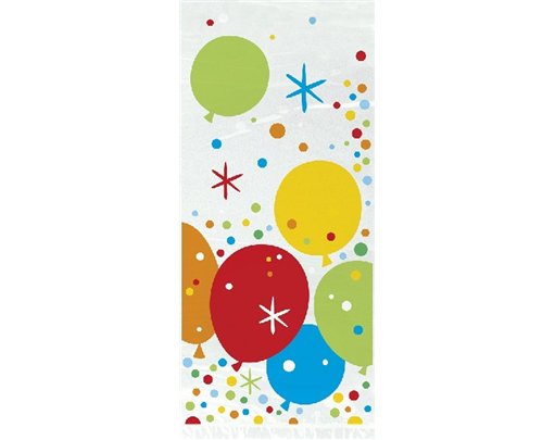 (20) 5X11IN GLITZY GOLD B/DAY CELLO BAG