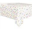 54X84IN RAINBOW POLKA DOTS TABLE COVER