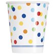 (8) 9OZ RAINBOW POLKA DOT CUPS