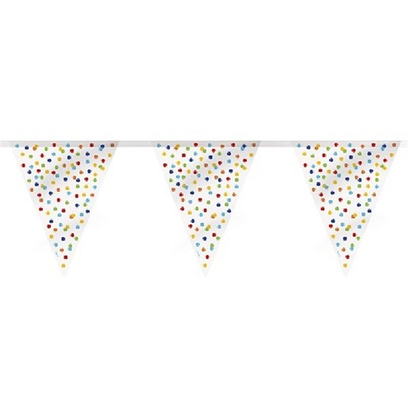 12FT RAINBOW POLKA DOT FLAG BANNER