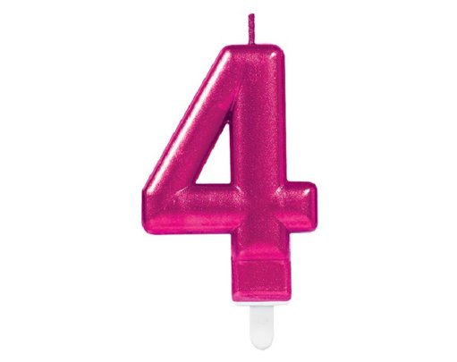 PINK SPARKLES CANDLE NO. 4