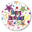 (8) 23CM RIBBONS AND STARS PLATES