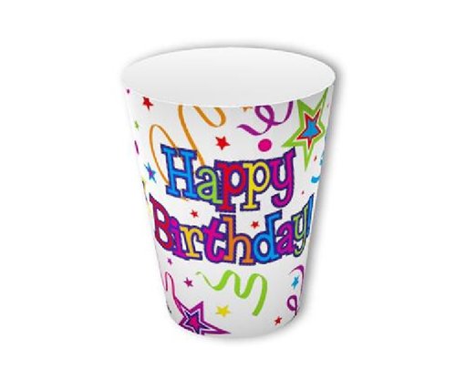 (8) 266ML RIBBONS AND STARS CUPS