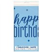 54inx84in GLITZ BLUE TABLE COVER