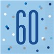 (16) GLITZ BLUE 60 L/NAPKINS