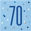 (16) GLITZ BLUE 70 L/NAPKINS