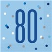 (16) GLITZ BLUE 80 L/NAPKINS