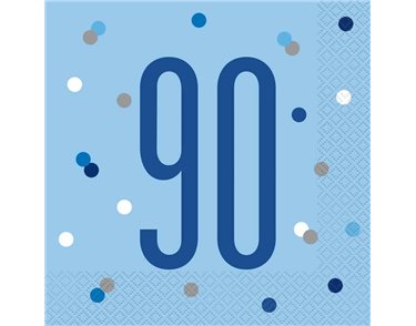 (16) GLITZ BLUE 90 L/NAPKINS