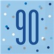 (16) GLITZ BLUE 90 L/NAPKINS