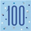 (16) GLITZ BLUE 100 L/NAPKINS
