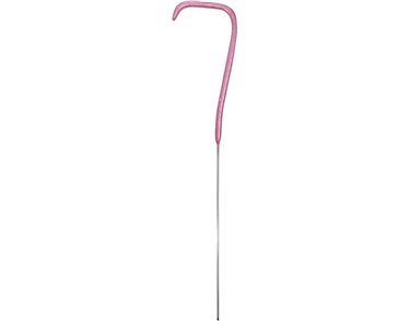 7in NUMERAL 7 PINK GLITZ SPARKLER