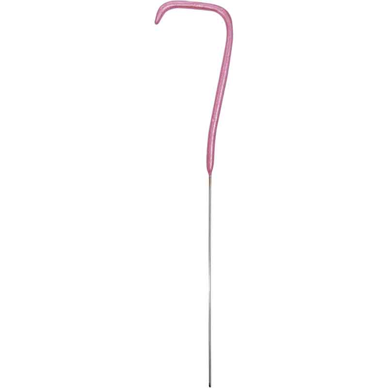 7in NUMERAL 7 PINK GLITZ SPARKLER