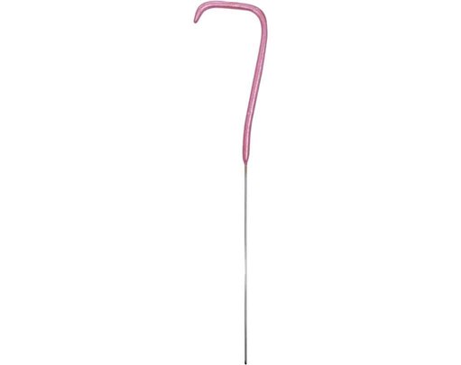 7in NUMERAL 7 PINK GLITZ SPARKLER