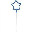 7in STAR SHAPE BLUE GLITZ SPARKLER