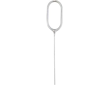 7in NUMERAL 0 SILVER GLITZ  SPARKLER