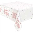 54x84in GLITZ ROSE GOLD TABLE COVER