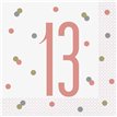 (16) GLITZ ROSE GOLD 13 L/NAPKINS