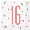 (16) GLITZ ROSE GOLD 16 L/NAPKINS