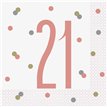 (16) GLITZ ROSE GOLD 21 L/NAPKINS