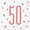 (16) GLITZ ROSE GOLD 50 L/NAPKINS