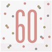 (16) GLITZ ROSE GOLD 60 L/NAPKINS