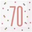 (16) GLITZ ROSE GOLD 70 L/NAPKINS