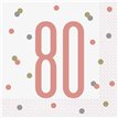 (16) GLITZ ROSE GOLD 80 L/NAPKINS