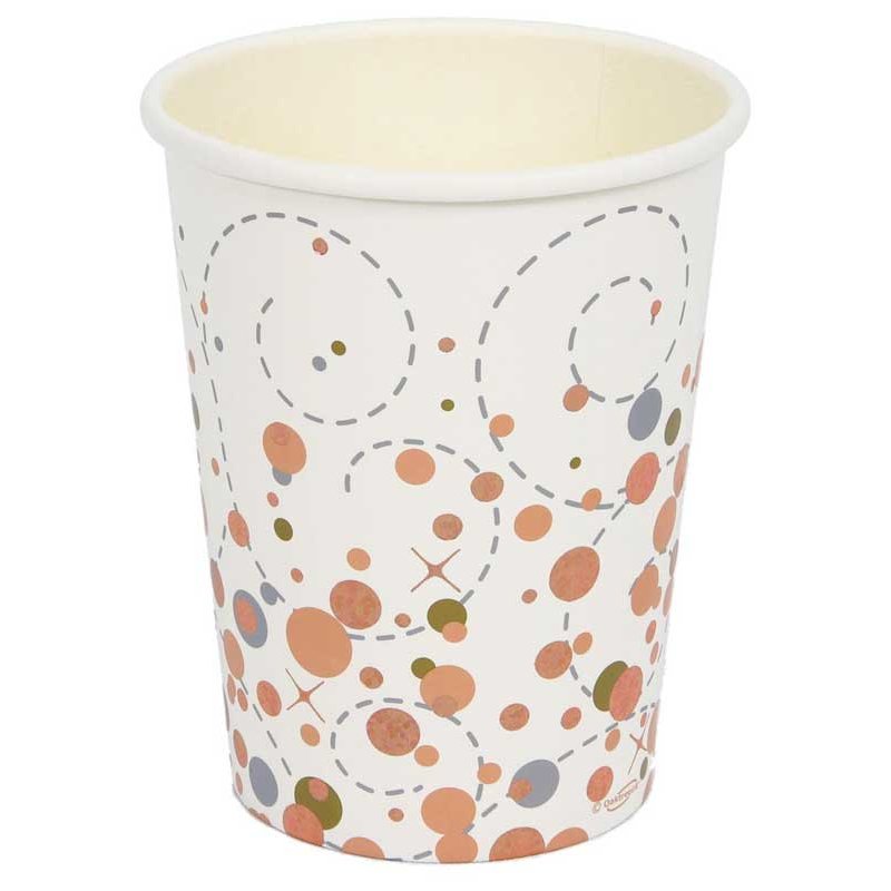 8PK 9oz SPARKLING FIZZ ROSE GOLD CUPS