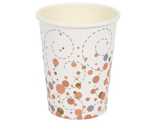 8PK 9oz SPARKLING FIZZ ROSE GOLD CUPS