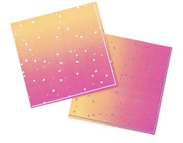 16PK ROSE GOLD OMBRE PAPER NAPKINS