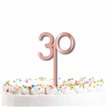 ROSE GOLD 30TH CAKE TOPPER