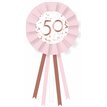50TH ROSE GOLD ROSETTE