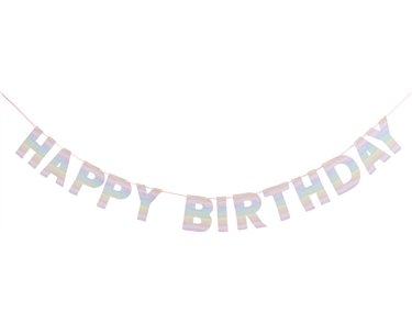 2m ECO RAINBOW HAPPY BIRTHDAY BANNER