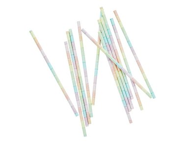 20PK ECO RAINBOW PAPER STRAWS