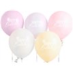 5PK 12in RAINBOW 'HAPPY BIRTHDAY' 12" BALLOONS