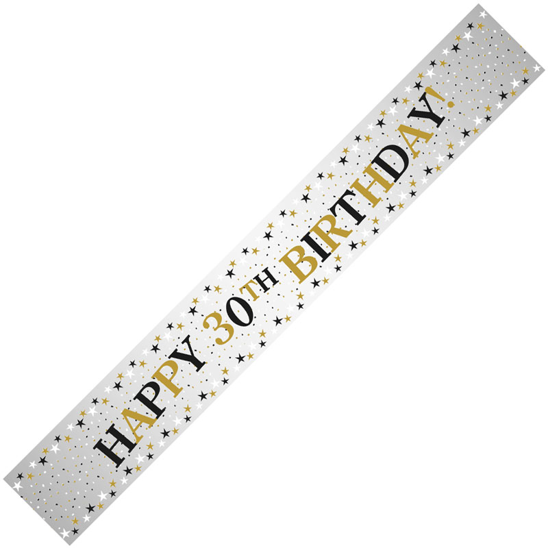 SPARKLING CELEBRATION 30 FOIL BANNER