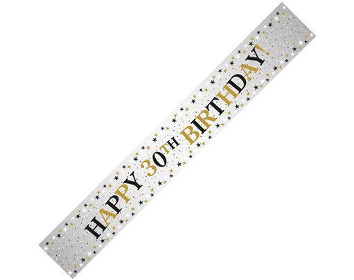 SPARKLING CELEBRATION 30 FOIL BANNER