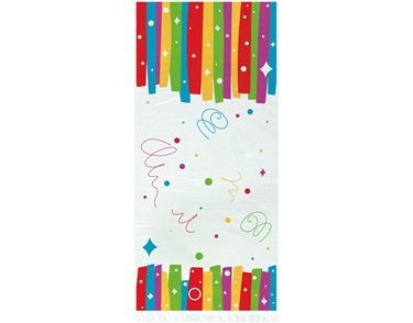 20PK RAINBOW RIBBON BIRTHDAY CELLO BAGS