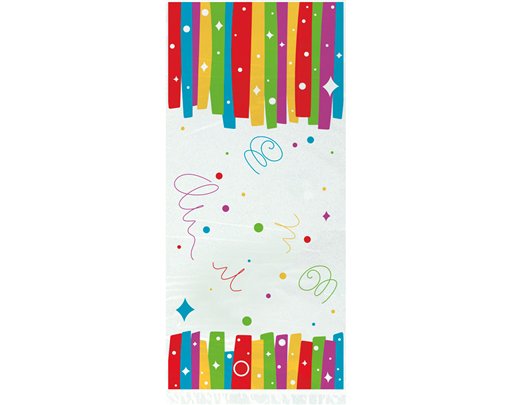 20PK RAINBOW RIBBON BIRTHDAY CELLO BAGS