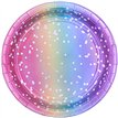 8PK 23cm RAINBOW OMBRE PLATES
