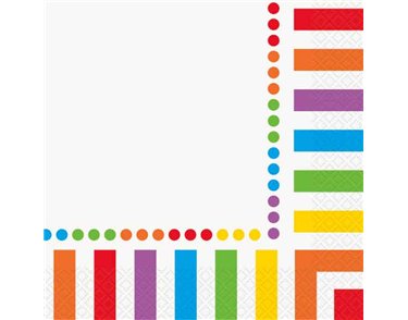 16PK RAINBOW NAPKINS