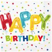 16PK HAPPY BIRTHDAY BALLOON NAPKINS