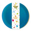 4PK 21cm 4ASST MULTICOLORWATER DOTS REUSABLE PLATES