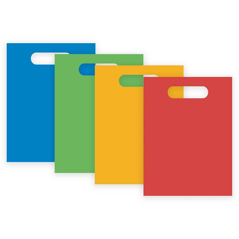 4PK REUSABLE PRODUCTS MULTICOLOR PAPER PARTY BAGS